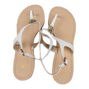 Mark Fisher pineapple tong sandals  Size 10